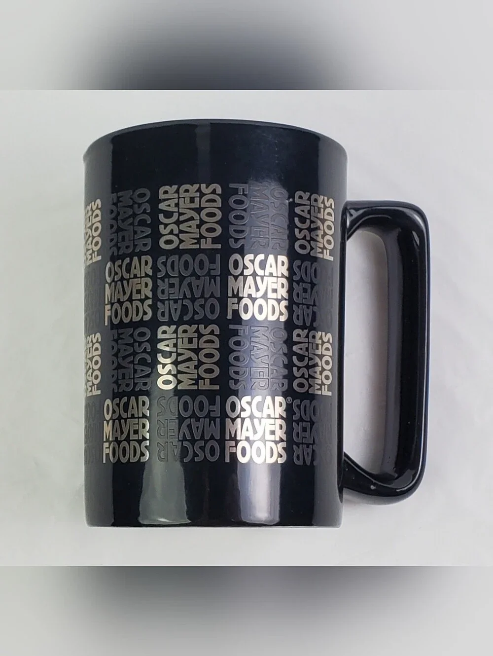 Oscar Mayer Foods VTG Advertising Collectible All Over Print Logo Coffee Mug Cup